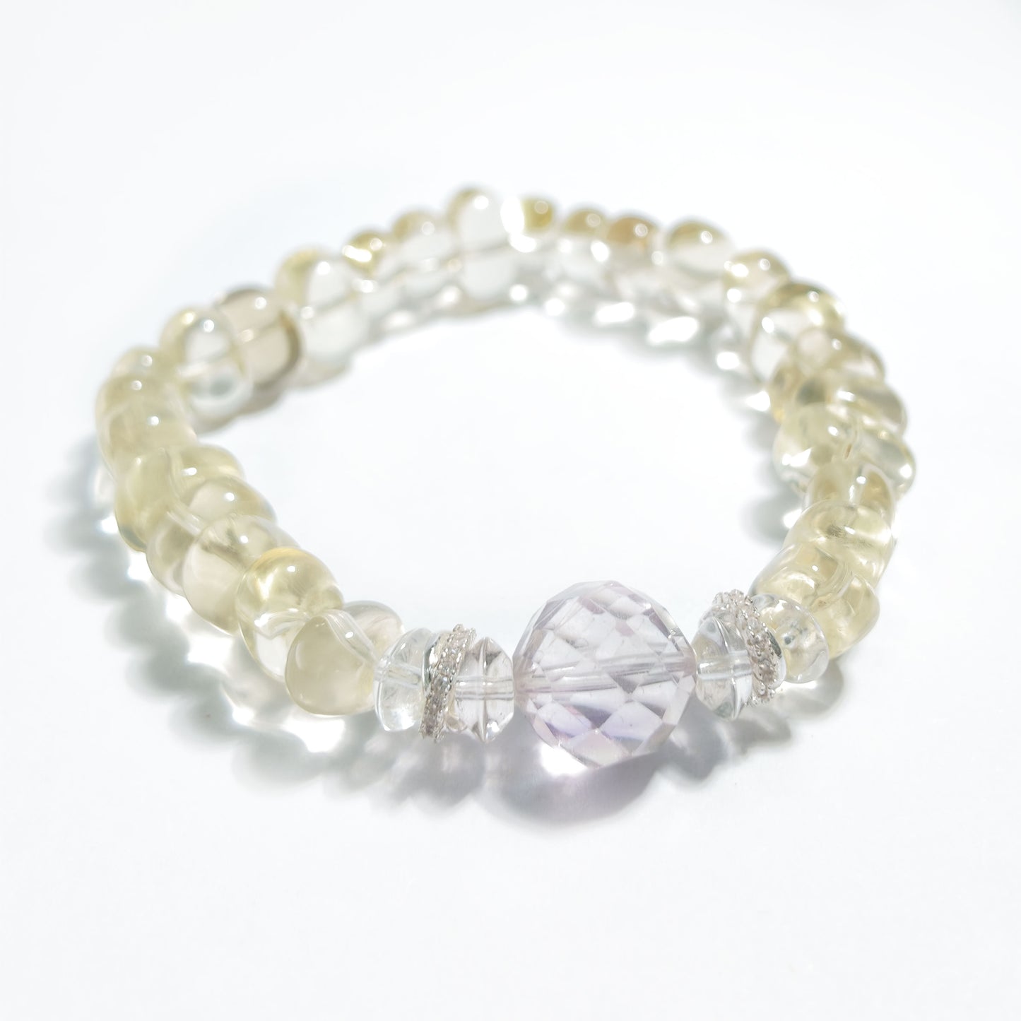 Natural Citrine & Amethyst Bracelet | Abundance, Wisdom & Positive Energy | Inspired by Eastern Wisdom