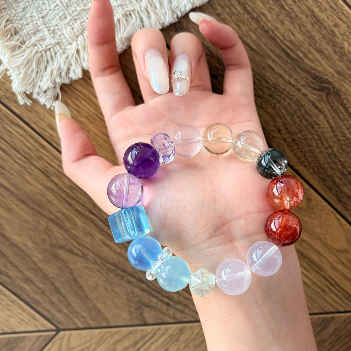 Natural Balance Multi-Gem Crystal Bracelet | Love, Harmony & Complete Balance | Inspired by Eastern Wisdom