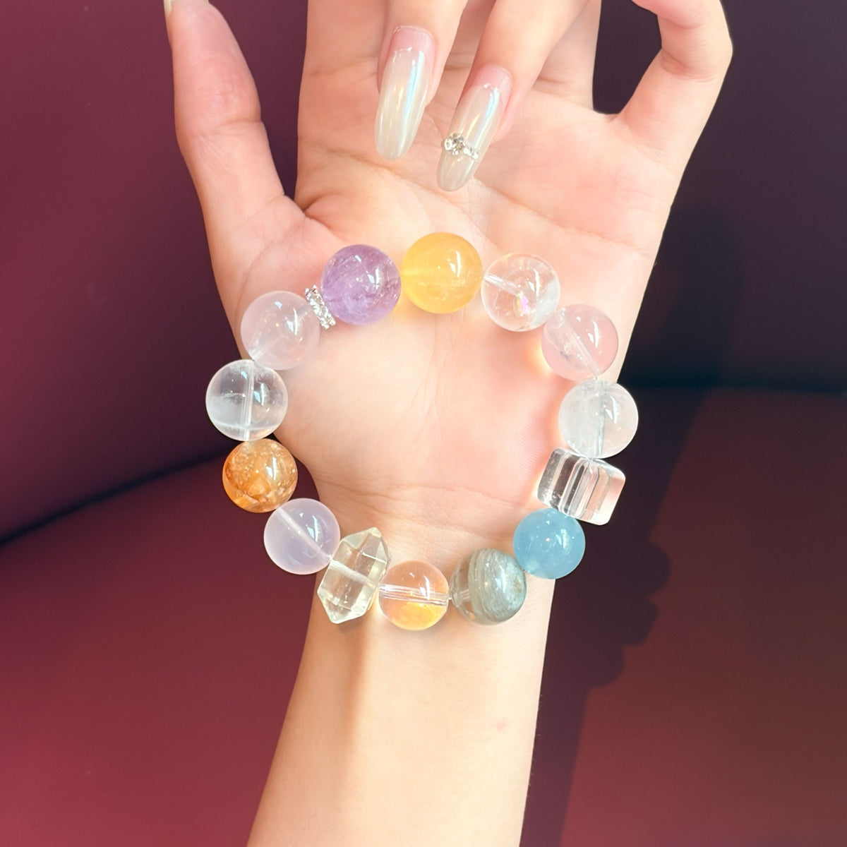 Natural Multi-Gem Crystal Bracelet | Love, Joy & Harmony | Inspired by Eastern Wisdom