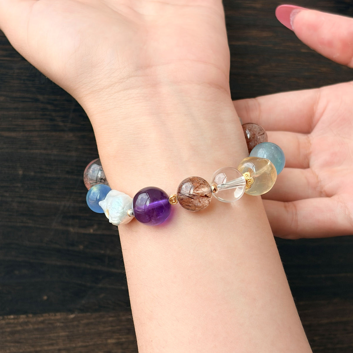 Natural Five Elements Prosperity Multi-Gem Bracelet | Abundance, Harmony & Balance | Inspired by Eastern Wisdom