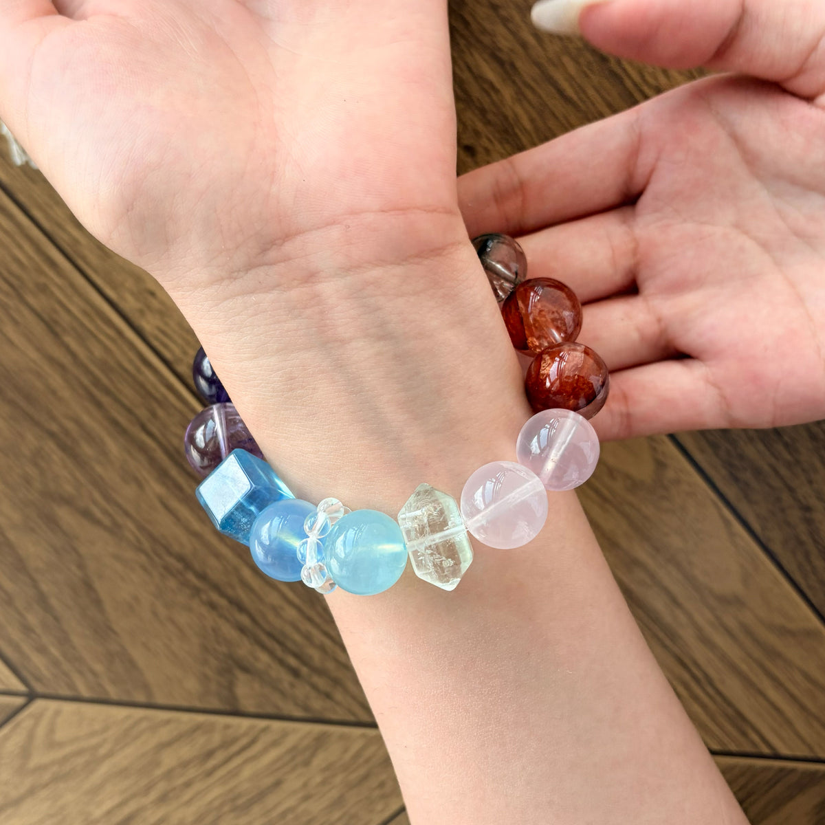 Natural Balance Multi-Gem Crystal Bracelet | Love, Harmony & Complete Balance | Inspired by Eastern Wisdom