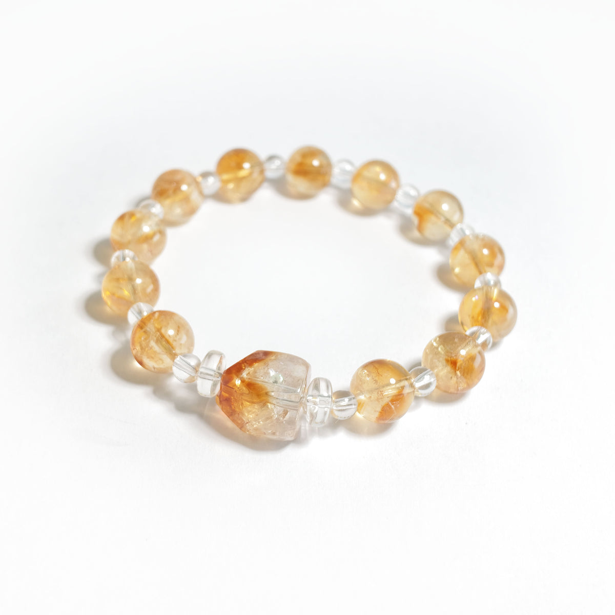 Natural Yellow Tower Quartz Bracelet | Confidence, Good Fortune & Warmth | Inspired by Eastern Wisdom