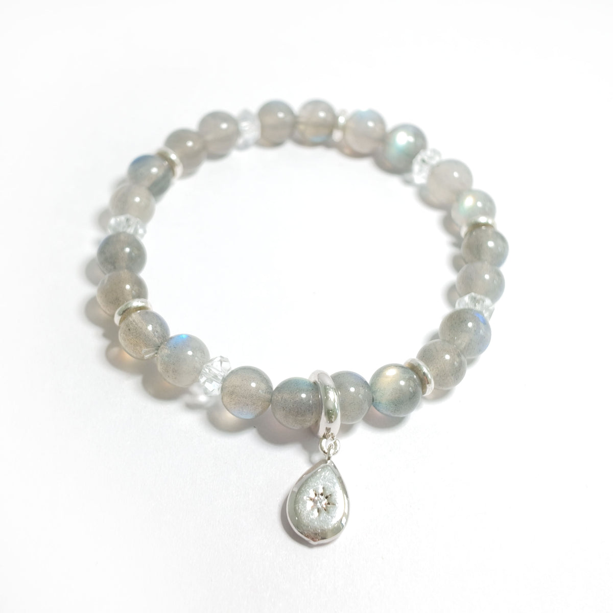 Natural Gray Moonstone Bracelet | Intuition, Balance & Inner Peace | Inspired by Eastern Wisdom