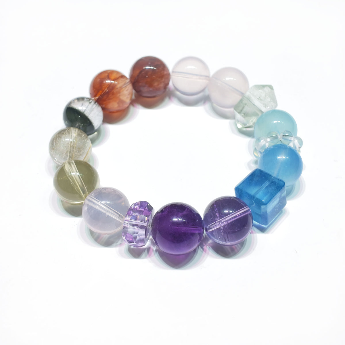 Natural Balance Multi-Gem Crystal Bracelet | Love, Harmony & Complete Balance | Inspired by Eastern Wisdom