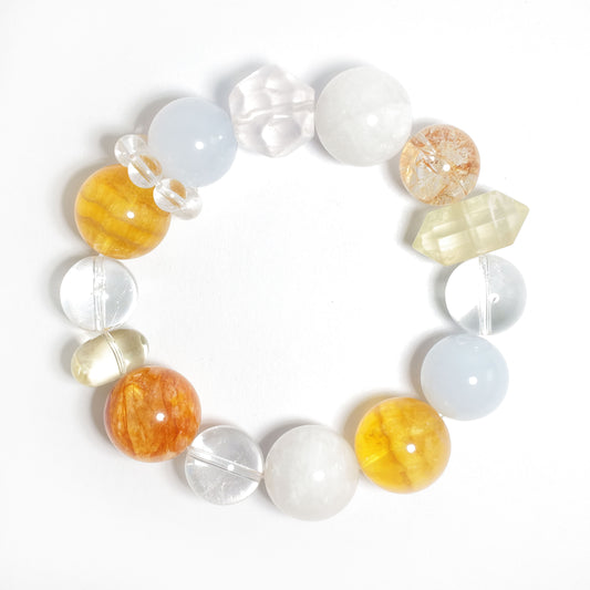 Natural Fortune Gathering Multi-Gemstone Bracelet | Abundance, Harmony & Positive Energy | Inspired by Eastern Wisdom