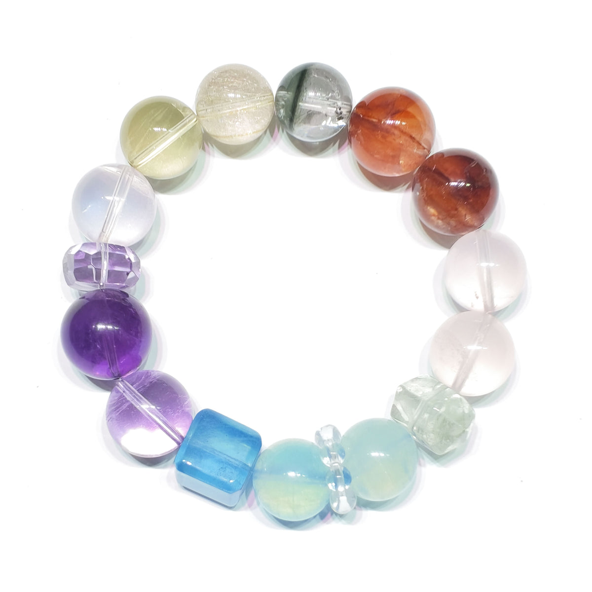 Natural Balance Multi-Gem Crystal Bracelet | Love, Harmony & Complete Balance | Inspired by Eastern Wisdom
