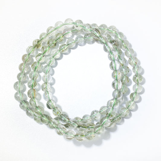 Natural Green Phantom Quartz Bracelet | Growth & Abundance | Inspired by Eastern Wisdom
