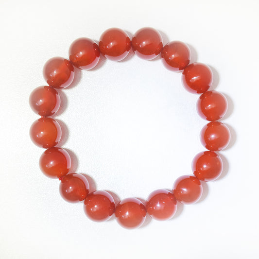 Natural Red Agate Crystal Bracelet – Confidence, Vitality & Good Fortune Inspired by Eastern Wisdom