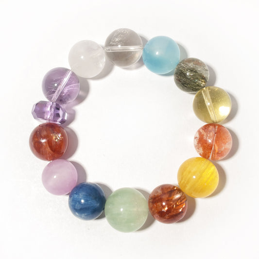 Natural Balance Multi-Gem Crystal Bracelet | Harmony, Balance & Positive Energy | Inspired by Eastern Wisdom