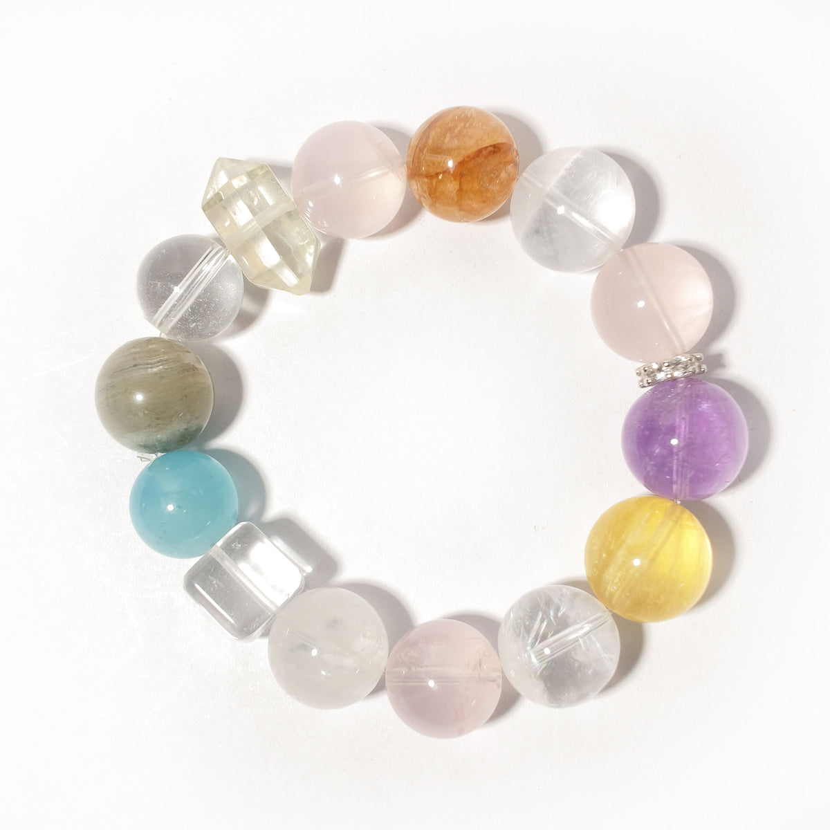 Natural Multi-Gem Crystal Bracelet | Love, Joy & Harmony | Inspired by Eastern Wisdom