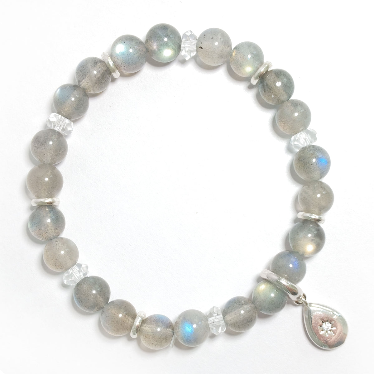 Natural Gray Moonstone Bracelet | Intuition, Balance & Inner Peace | Inspired by Eastern Wisdom