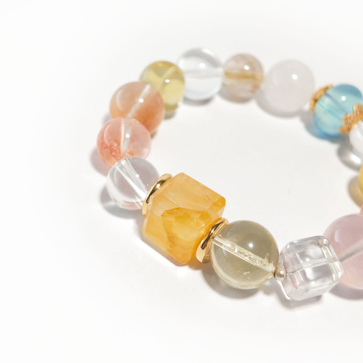 Natural Multi-Gem Crystal Bracelet | Love, Prosperity & Harmony | Inspired by Eastern Wisdom