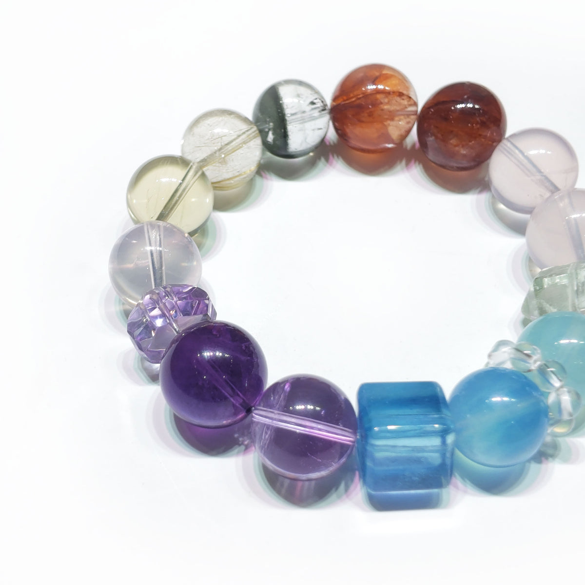 Natural Balance Multi-Gem Crystal Bracelet | Love, Harmony & Complete Balance | Inspired by Eastern Wisdom