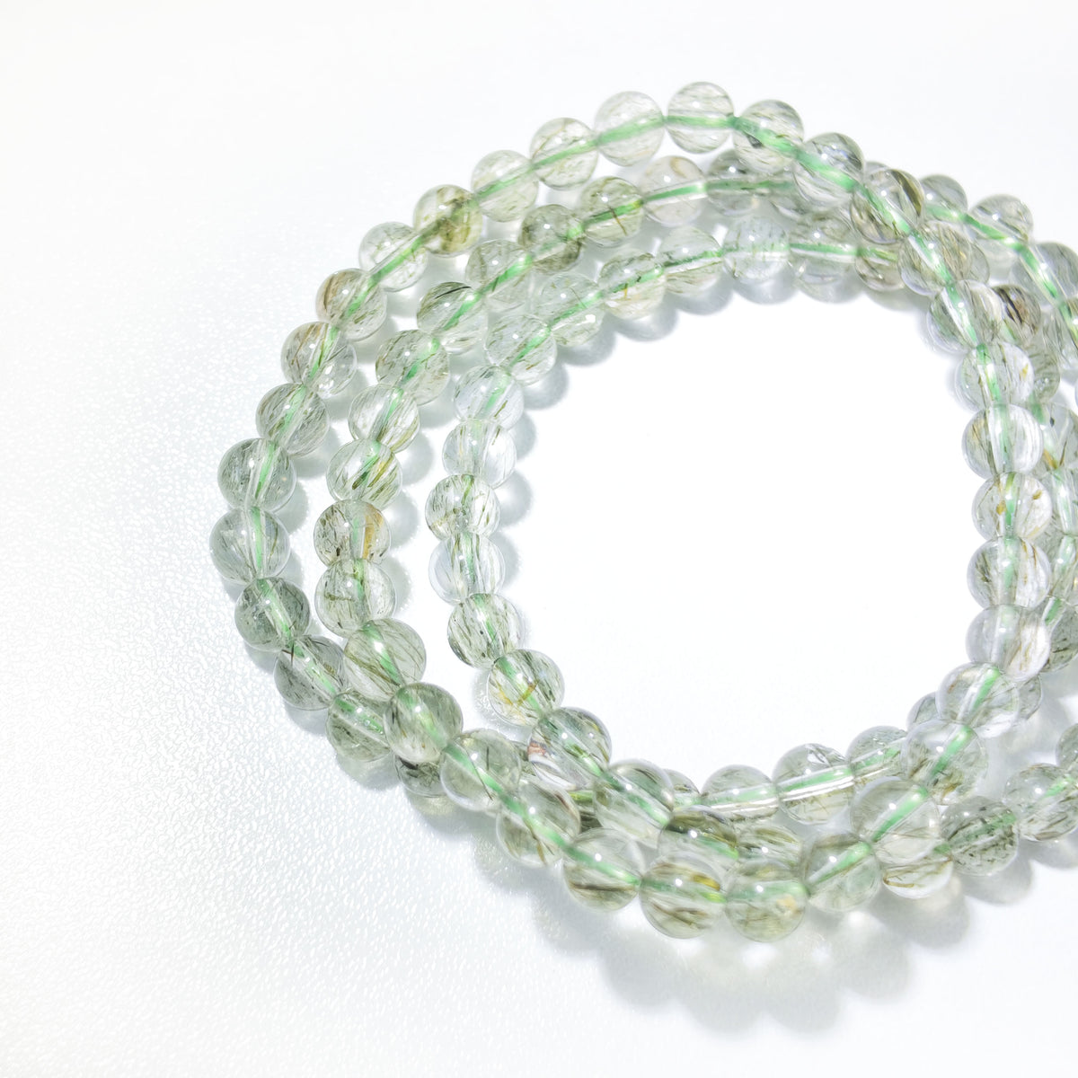 Natural Green Phantom Quartz Bracelet | Growth & Abundance | Inspired by Eastern Wisdom