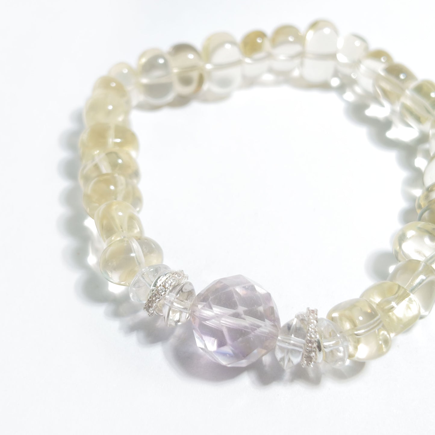Natural Citrine & Amethyst Bracelet | Abundance, Wisdom & Positive Energy | Inspired by Eastern Wisdom