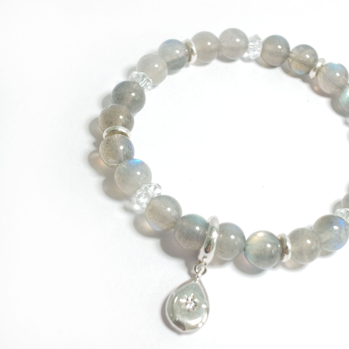 Natural Gray Moonstone Bracelet | Intuition, Balance & Inner Peace | Inspired by Eastern Wisdom
