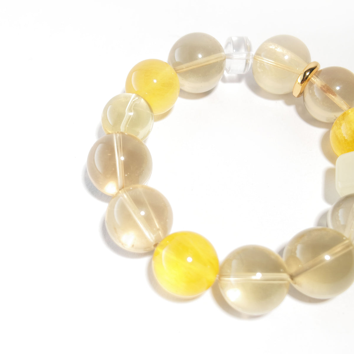 Natural Yellow Fluorite & Citrine Bracelet | Confidence, Abundance & Positive Energy | Inspired by Eastern Wisdom